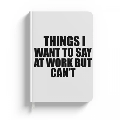 Személyre szabott jegyzetfüzet szöveggel