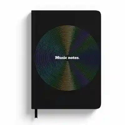 Személyre szabott jegyzetfüzet Music Notes