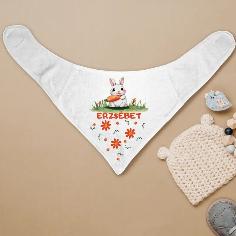 Személyre szabott gyermek bandana - Nyuszi