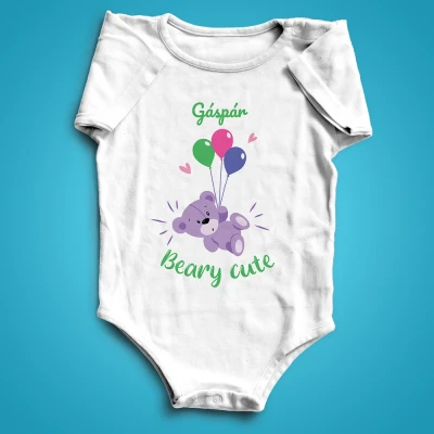 Személyre szabott baba bodyk - Beary cute