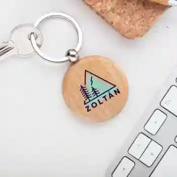 Személyre szabott fa kulcstartók