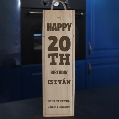 Testreszabott borosdoboz - Évforduló