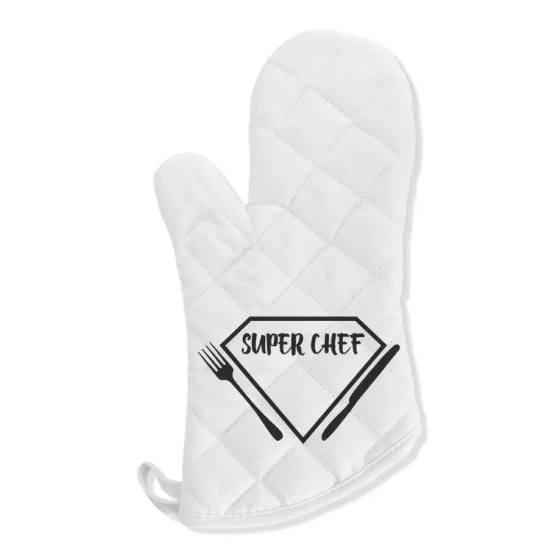 Személyre szabott konyhai kesztyű - Super Chef