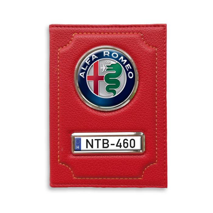 Irattartó természetes bőrből Alfa Romeo