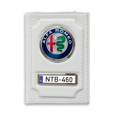 Irattartó pénztárca természetes bőrből Alfa Romeo