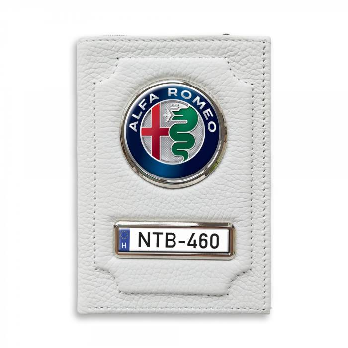 Irattartó pénztárca természetes bőrből Alfa Romeo