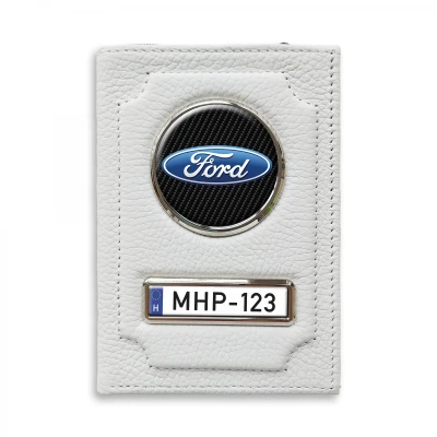 Irattartó pénztárca természetes bőrből Ford