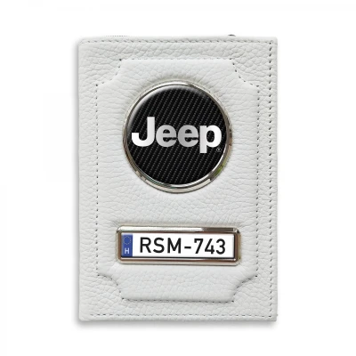 Irattartó pénztárca természetes bőrből Jeep