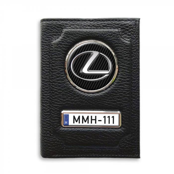 Irattartó pénztárca természetes bőrből Lexus