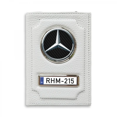 Irattartó pénztárca természetes bőrből Mercedes