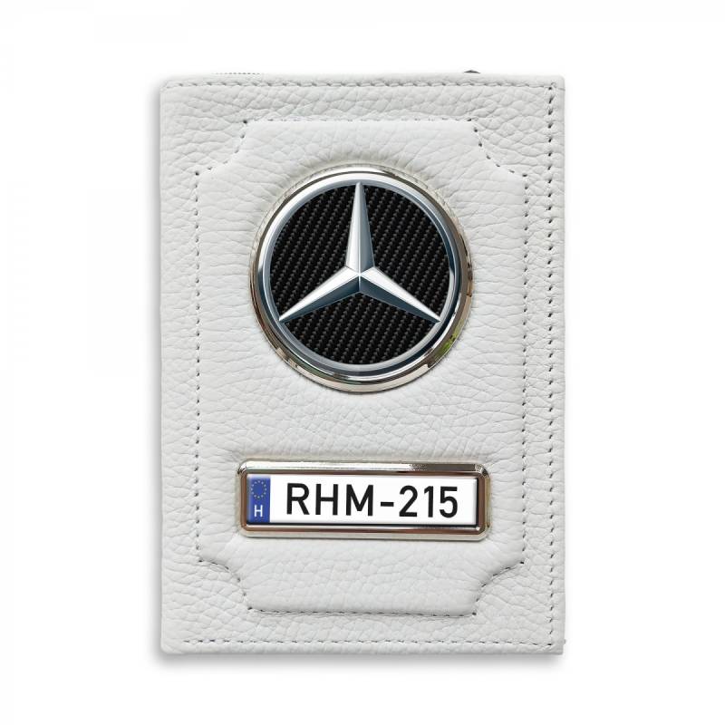 Irattartó pénztárca természetes bőrből Mercedes