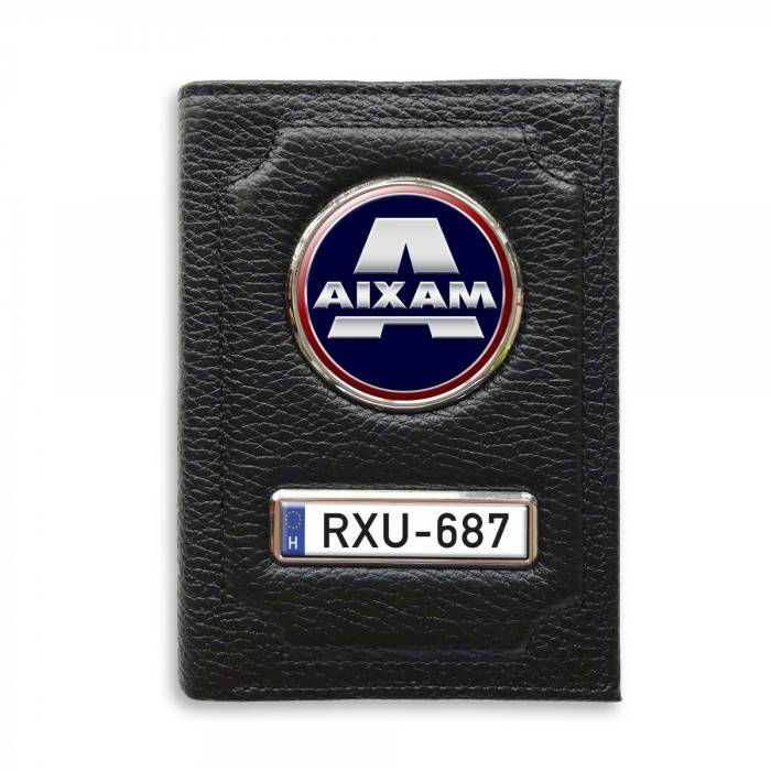Irattartó pénztárca természetes bőrből Aixam