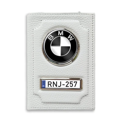 Irattartó pénztárca természetes bőrből BMW Black