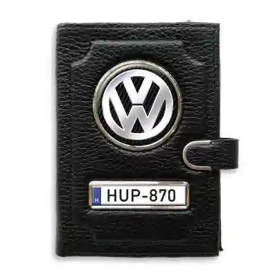 Irattartó pénztárca átkapcsoló nyelvvel természetes bőrből Volkswagen Silver