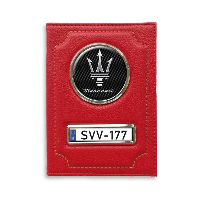 Irattartó pénztárca természetes bőrből Maserati