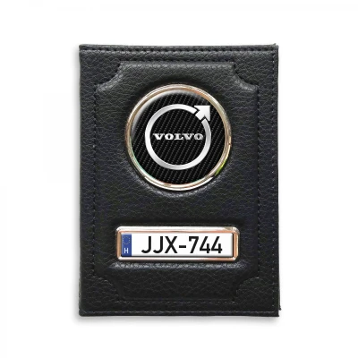 Irattartó természetes bőrből Volvo Silver