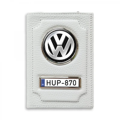 Irattartó pénztárca természetes bőrből Volkswagen Silver