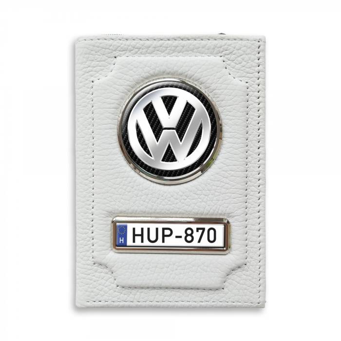 Irattartó pénztárca természetes bőrből Volkswagen Silver