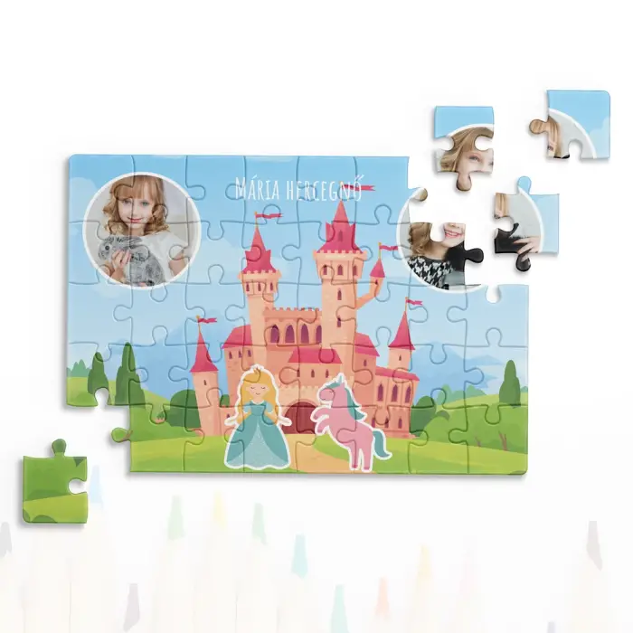 Testreszabott puzzle hercegnőkkel