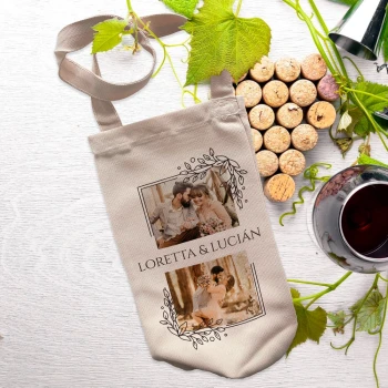 Személyre szabott borosüveg táska