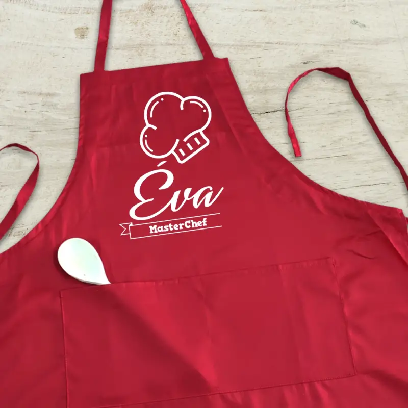 Személyre szabott konyhai kötény - Szakács Chef Gril