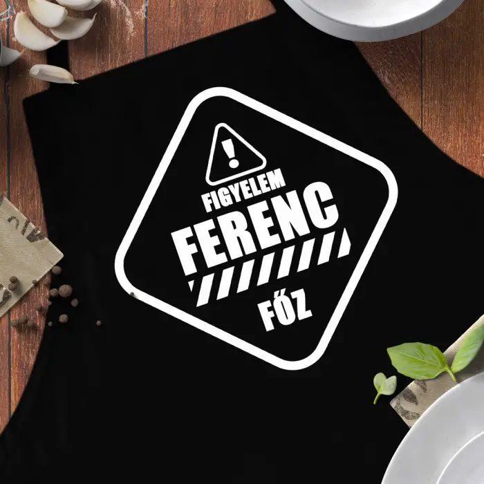 Személyre szabott konyhai kötény -  Figyelem! Személyre szabott konyhai kötény -  Figyelem!