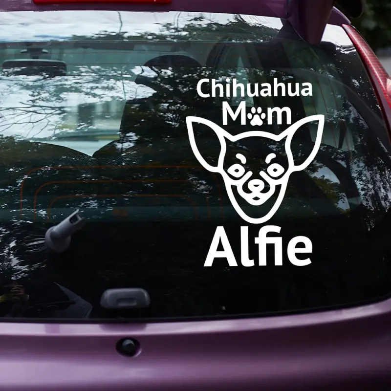 Autós matricák Chihuahua Face