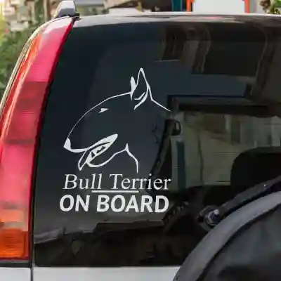 Autós matricák Bull Terrier