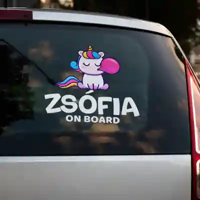 Autós matricák Egyszarvú