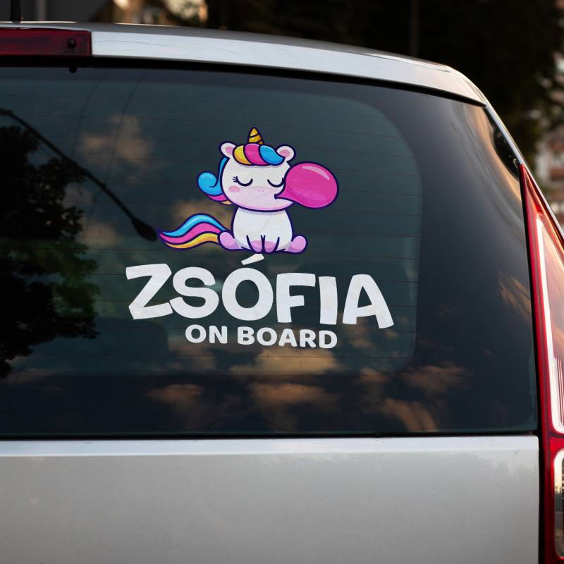 Autós matricák Egyszarvú