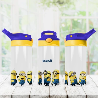 Szigetelt vizes palack gyerekeknek - Boldog Minions