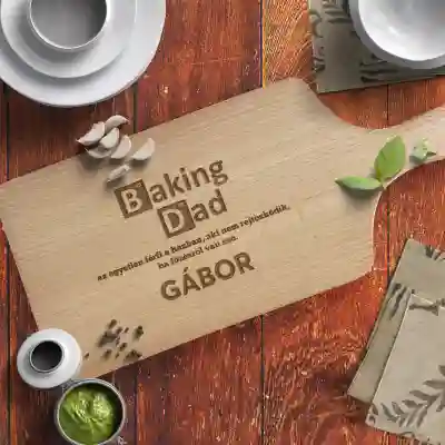 Személyre szabott vágódeszka - Baking Dad