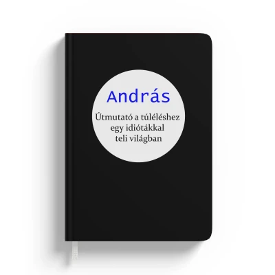 Személyre szabott jegyzetfüzet névvel