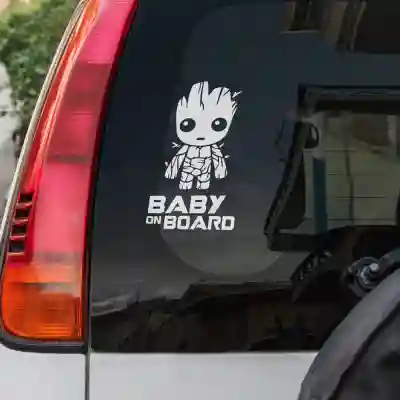 Testreszabott baba a fedélzeten matricá Groot