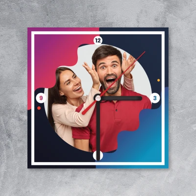 Személyre szabott falióra egy képpel