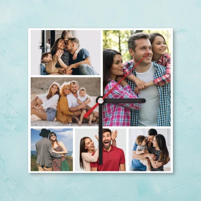 Személyre szabott falióra a te fotóiddal