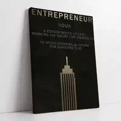 Vállalkozói vászon tábla