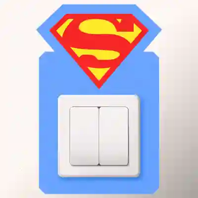 Super Man megszakító matrica