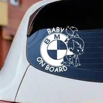 Testreszabott baba a fedélzeten matricák BMW