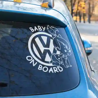 Testreszabott baba a fedélzeten matricák Volkswagen