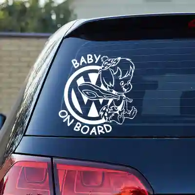 Autós matricák baby on board vw