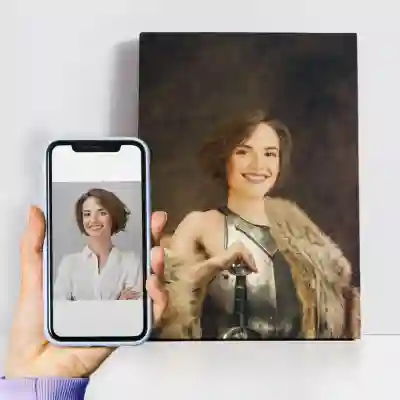 Egyedi vászon falikép az Ön portréjával - Nők