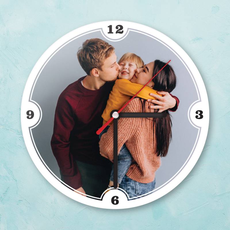 Személyre szabott falióra egy képpel